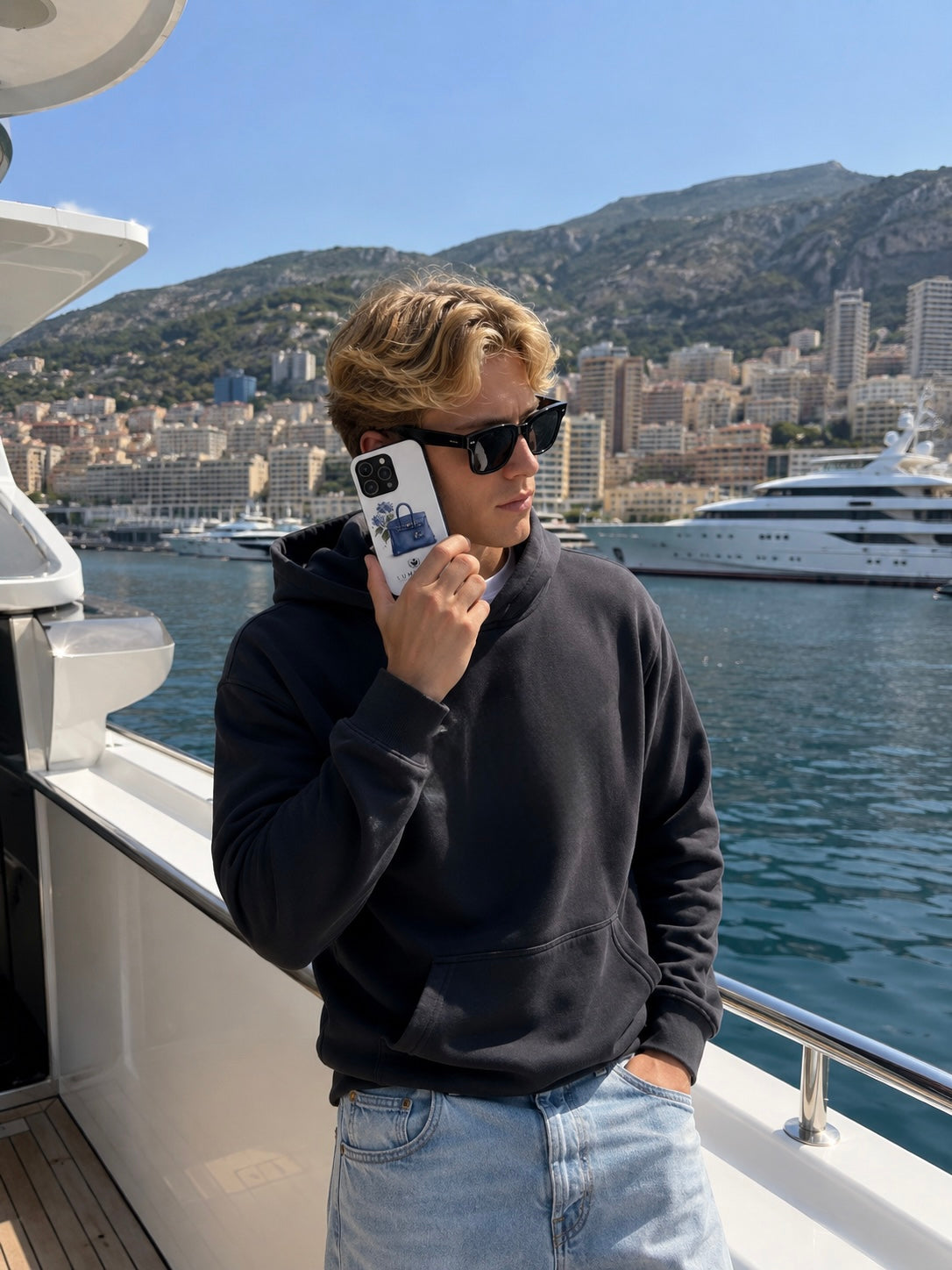 LUMIÈRE – Blue Élégance Luxury Phone Case®